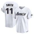 Kdoa H.Astros #11 Cam Smith Player White Throwback Cooperstown Collection Limited Stitched Jerseys