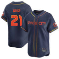 Kdoa H.Astros #21 Yainer Diaz Player Navy City Connect Home Limited Stitched Jerseys