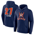 Kdoa H.Astros #27 Jose Altuve Player Navy Pullover Hoodie Stitched Jerseys