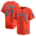 Kdoa H.Astros #27 Jose Altuve Player Orange Home Limited Stitched Jerseys