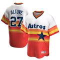 Kdoa H.Astros #27 Jose Altuve Player Rainbow Cooperstown Collection T-shirt Stitched Jerseys