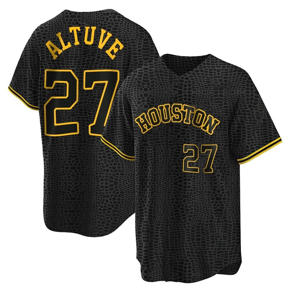 Kdoa H.Astros #27 Jose Altuve Player Snake Skin City Home Game Stitched Jerseys