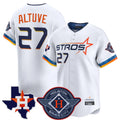 Kdoa H.Astros #27 Jose Altuve Player White City Connect Texas Patch Vapor Premier Limited Home Stitched Jerseys