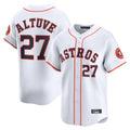 Kdoa H.Astros #27 Jose Altuve Player White Home Limited Stitched Jerseys