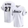 Kdoa H.Astros #27 Jose Altuve Player White Throwback Cooperstown Collection Limited Stitched Jerseys