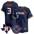 Kdoa H.Astros #3 Jeremy Pe?a Player Navy City Connect Texas Patch Vapor Premier Limited Home Stitched Jerseys