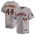 Kdoa H.Astros #44 Yordan Alvarez Player Gray Home Limited Stitched Jerseys