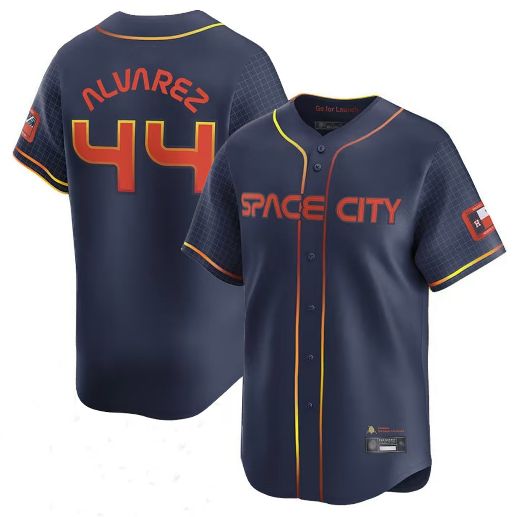 Kdoa H.Astros #44 Yordan Alvarez Player Navy City Connect Limited Home Game Stitched Jerseys