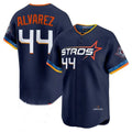 Kdoa H.Astros #44 Yordan Alvarez Player Navy City Connect Limited Home Stitched Jerseys