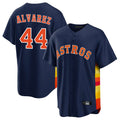 Kdoa H.Astros #44 Yordan Alvarez Player Navy Home Game Stitched Jerseys