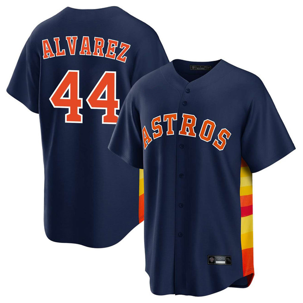 Kdoa H.Astros #44 Yordan Alvarez Player Navy Home Game Stitched Jerseys