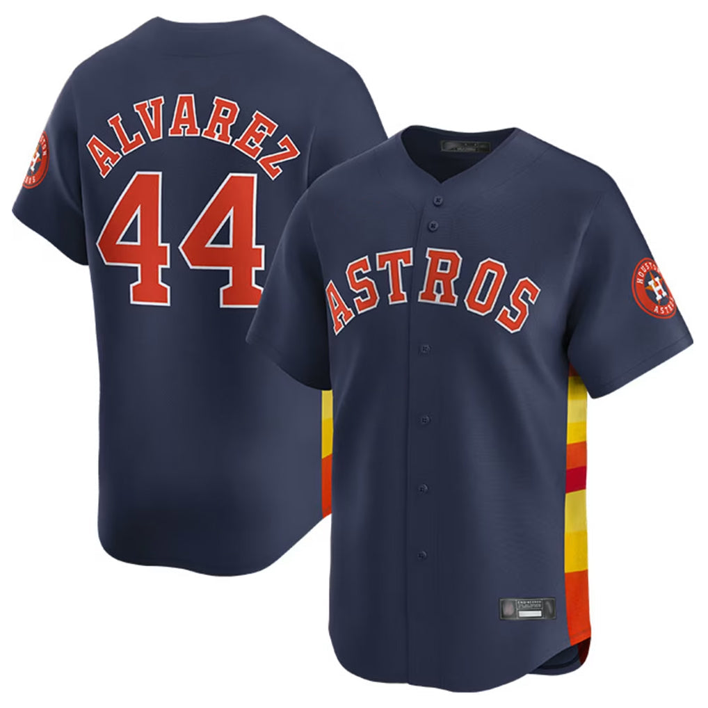 Kdoa H.Astros #44 Yordan Alvarez Player Navy Home Limited Stitched Jerseys