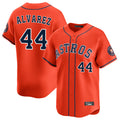 Kdoa H.Astros #44 Yordan Alvarez Player Orange Home Limited Stitched Jerseys