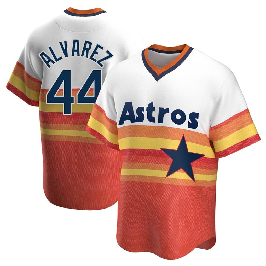 Kdoa H.Astros #44 Yordan Alvarez Player Rainbow Cooperstown Collection T-shirt Stitched Jerseys