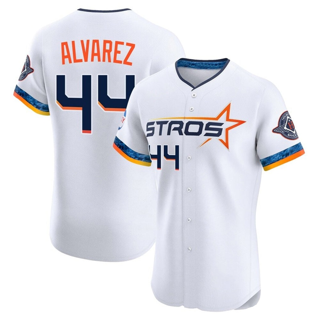 Kdoa H.Astros #44 Yordan Alvarez Player White City Connect Limited Elite Home Stitched Jerseys