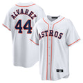 Kdoa H.Astros #44 Yordan Alvarez Player White Home Game Stitched Jerseys