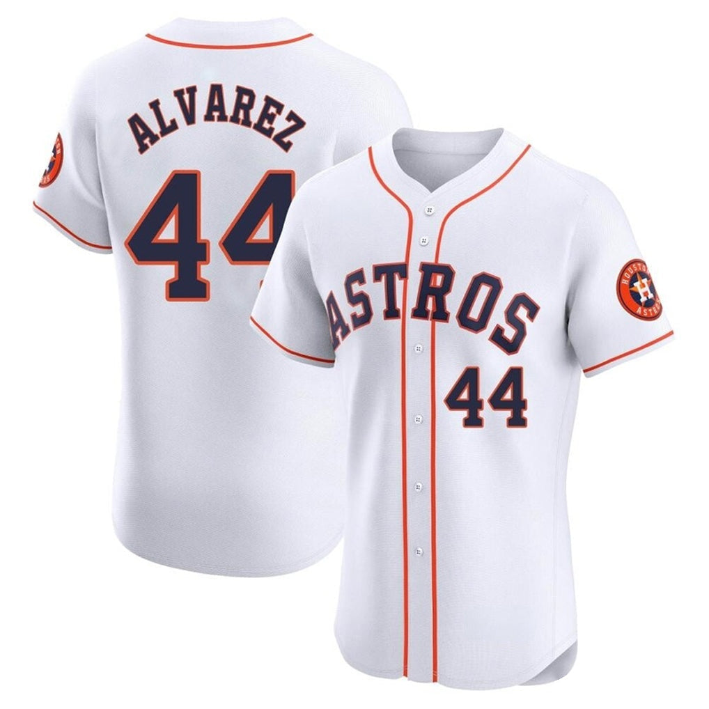 Kdoa H.Astros #44 Yordan Alvarez Player White Limited Elite Home Stitched Jerseys