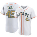 Kdoa H.Astros #45 Tatsuya Imai Player Gold Collection Limited Elite Home Stitched Jerseys