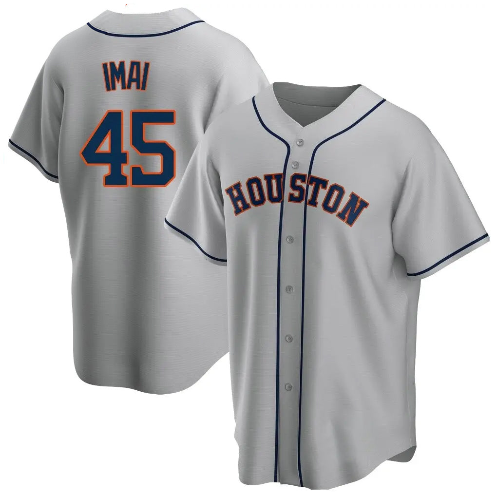 Kdoa H.Astros #45 Tatsuya Imai Player Gray Home Game Stitched Jerseys