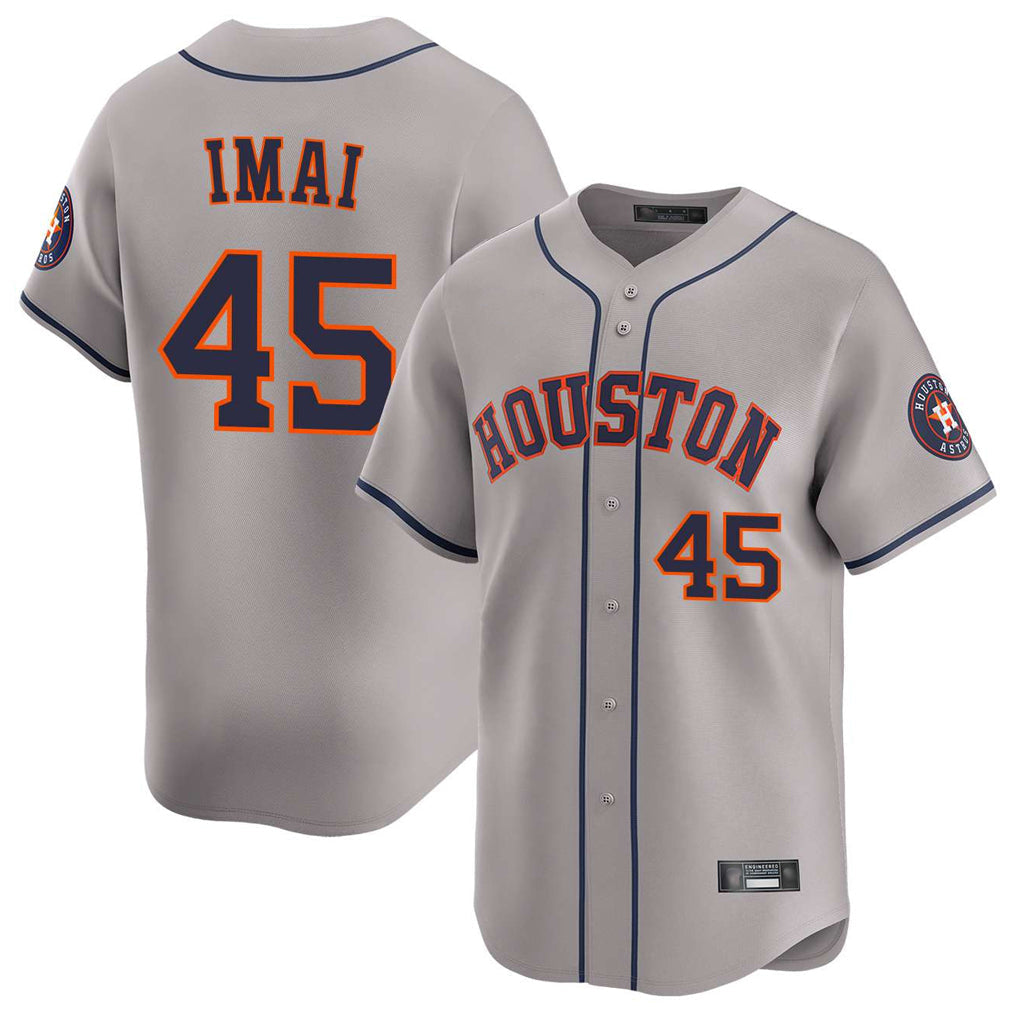 Kdoa H.Astros #45 Tatsuya Imai Player Gray Home Limited Stitched Jerseys