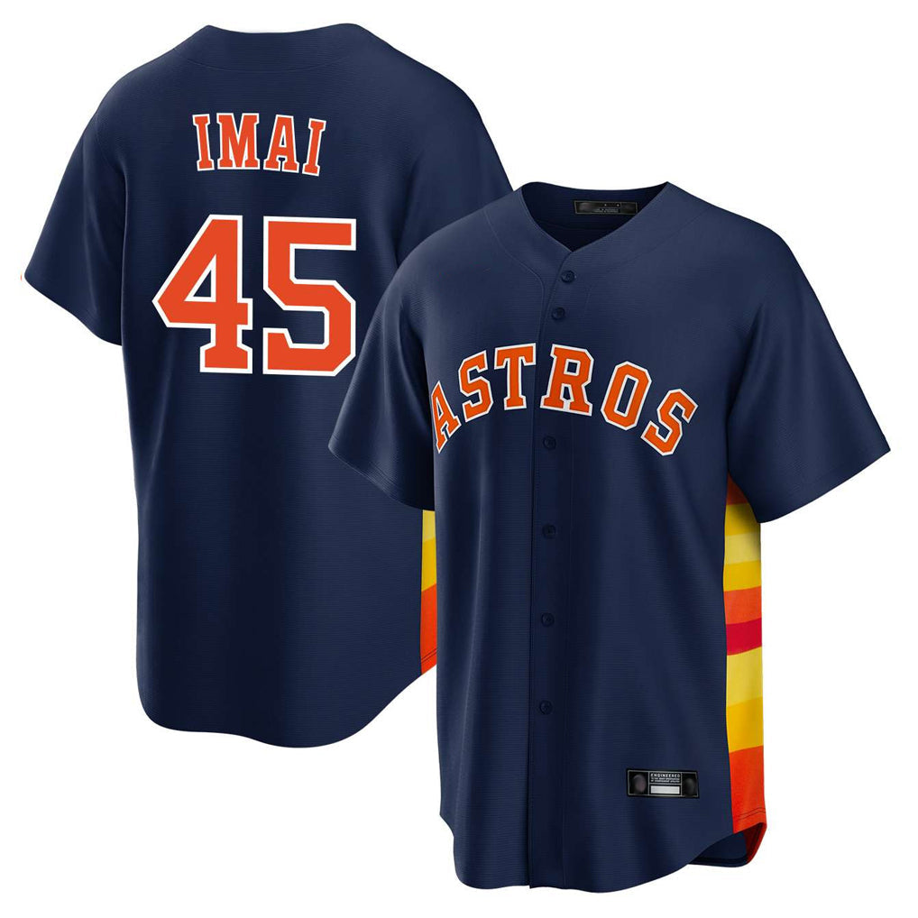 Kdoa H.Astros #45 Tatsuya Imai Player Navy Home Game Stitched Jerseys