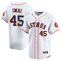 Kdoa H.Astros #45 Tatsuya Imai Player White Home Limited Stitched Jerseys