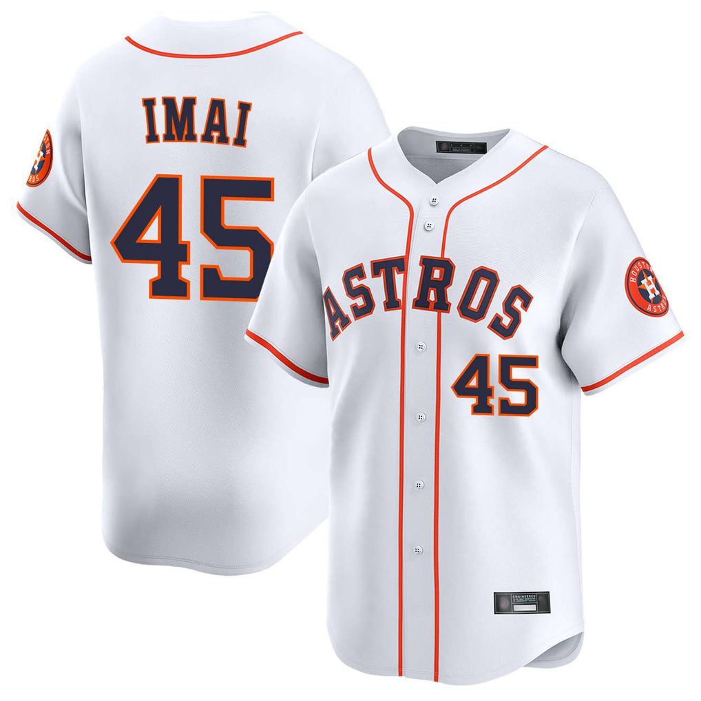 Kdoa H.Astros #45 Tatsuya Imai Player White Home Limited Stitched Jerseys