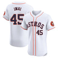 Kdoa H.Astros #45 Tatsuya Imai Player White Limited Elite Home Stitched Jerseys