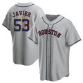 Kdoa H.Astros #53 Cristian Javier Player Gray Home Game Stitched Jerseys