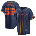 Kdoa H.Astros #53 Cristian Javier Player Navy City Connect Home Game Stitched Jerseys