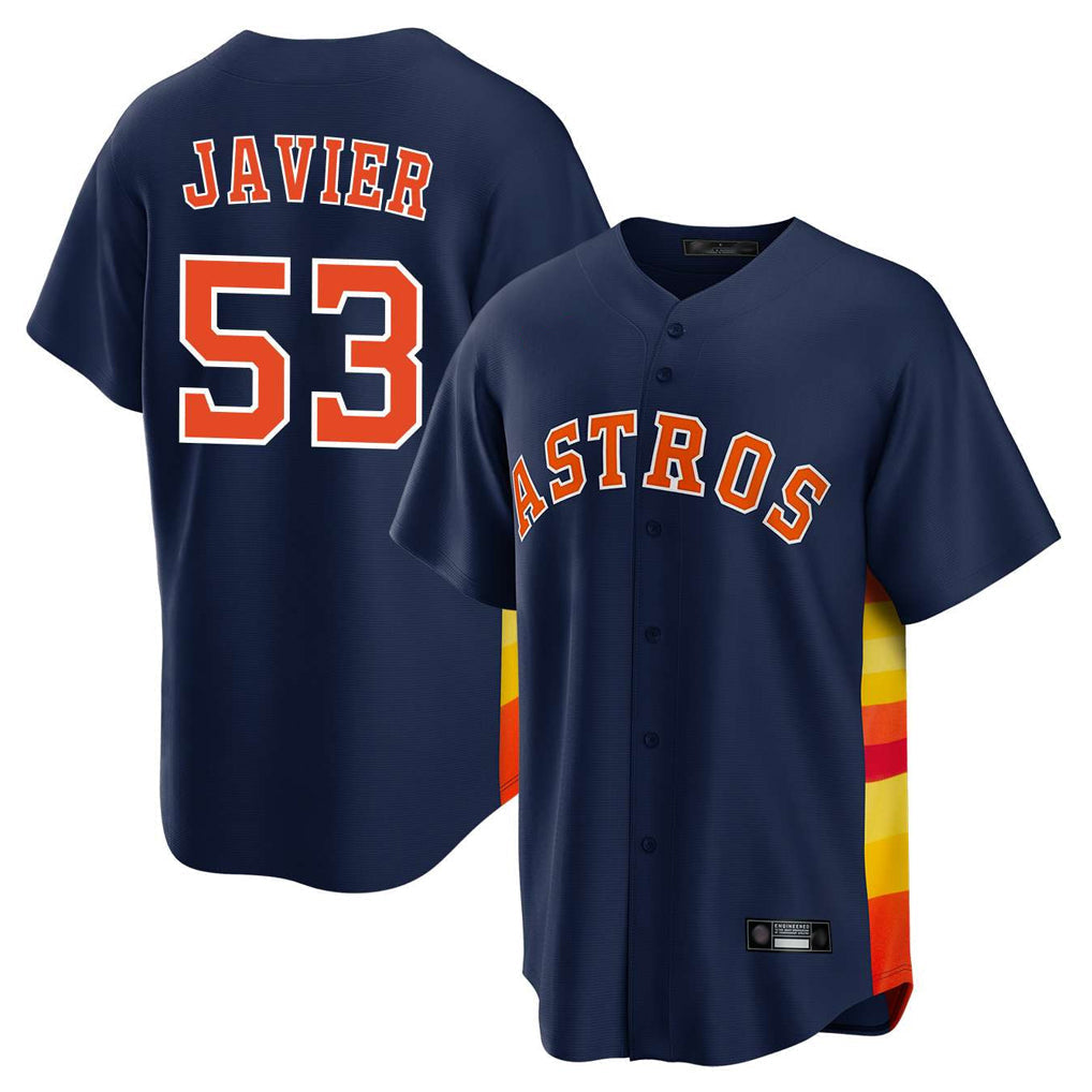 Kdoa H.Astros #53 Cristian Javier Player Navy Home Game Stitched Jerseys