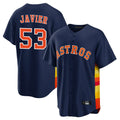 Kdoa H.Astros #53 Cristian Javier Player Navy Home Game Stitched Jerseys