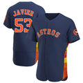Kdoa H.Astros #53 Cristian Javier Player Navy Home Limited Elite Stitched Jerseys