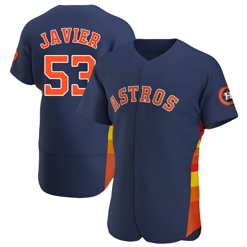 Kdoa H.Astros #53 Cristian Javier Player Navy Home Limited Elite Stitched Jerseys