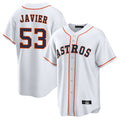 Kdoa H.Astros #53 Cristian Javier Player White Home Game Stitched Jerseys