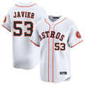 Kdoa H.Astros #53 Cristian Javier Player White Home Limited Stitched Jerseys