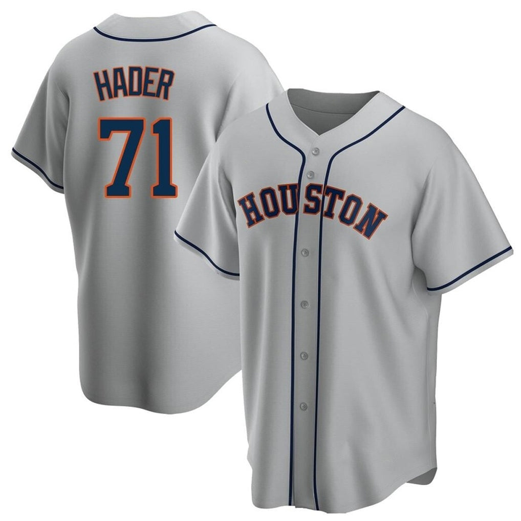 Kdoa H.Astros #71 Josh Hader Player Gray Home Game Stitched Jerseys