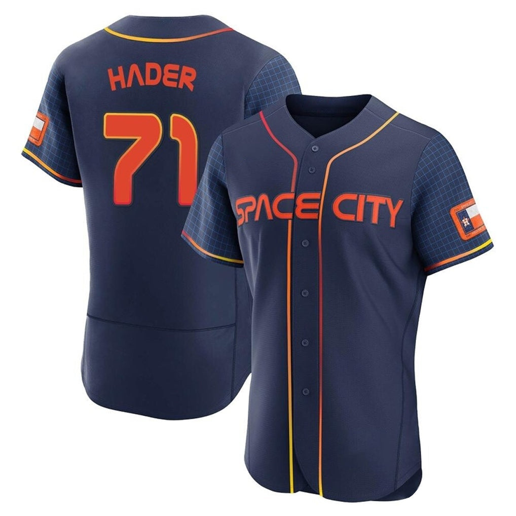 Kdoa H.Astros #71 Josh Hader Player Navy City Connect Limited Elite Home Stitched Jerseys