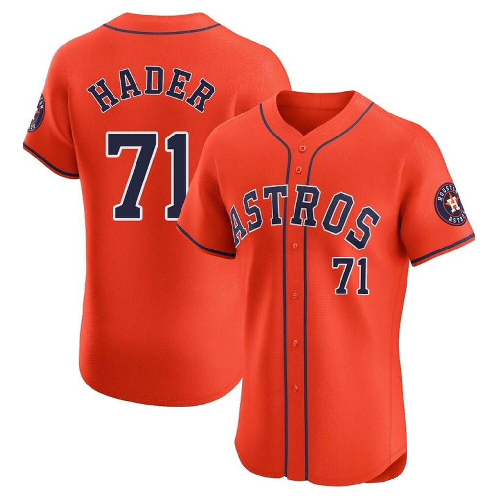 Kdoa H.Astros #71 Josh Hader Player Orange Home Limited Elite Stitched Jerseys