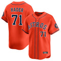 Kdoa H.Astros #71 Josh Hader Player Orange Home Limited Stitched Jerseys