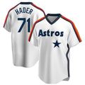 Kdoa H.Astros #71 Josh Hader Player White Cooperstown Collection T-shirt Stitched Jerseys