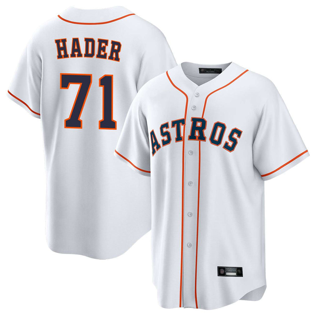 Kdoa H.Astros #71 Josh Hader Player White Home Game Stitched Jerseys