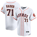 Kdoa H.Astros #71 Josh Hader Player White Home Limited Stitched Jerseys