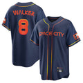 Kdoa H.Astros #8 Christian Walker Player Navy City Connect Home Game Stitched Jerseys