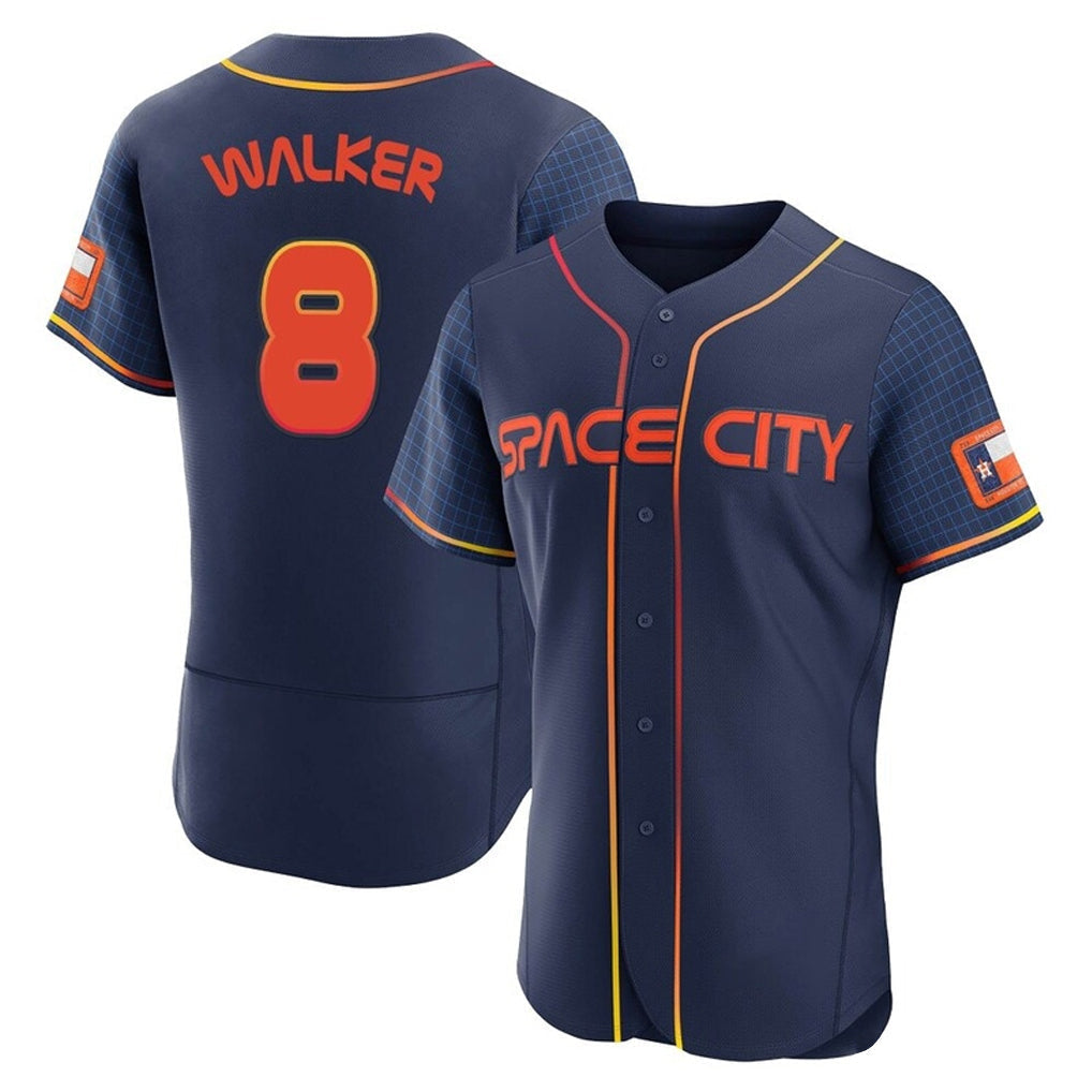 Kdoa H.Astros #8 Christian Walker Player Navy City Connect Limited Elite Home Stitched Jerseys
