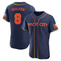 Kdoa H.Astros #8 Christian Walker Player Navy City Connect Limited Elite Home Stitched Jerseys