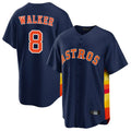 Kdoa H.Astros #8 Christian Walker Player Navy Home Game Stitched Jerseys