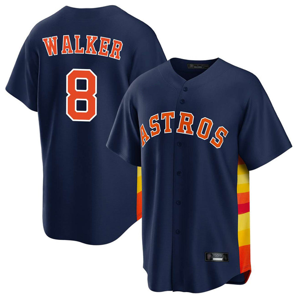 Kdoa H.Astros #8 Christian Walker Player Navy Home Game Stitched Jerseys