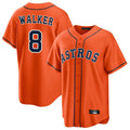 Kdoa H.Astros #8 Christian Walker Player Orange Home Game Stitched Jerseys