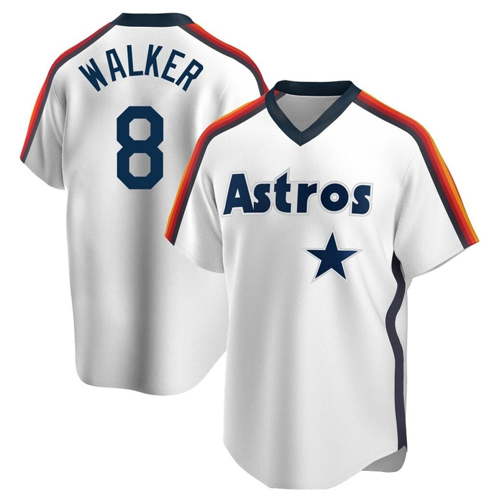Kdoa H.Astros #8 Christian Walker Player White Cooperstown Collection T-shirt Stitched Jerseys